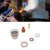 Welding Cup Kit Fit for WP 17 18 26 Torch Glass Gas Lens Ceramic Gasket Brass Collet Silicone Rings 1Celsius16 Inch 1.6mm