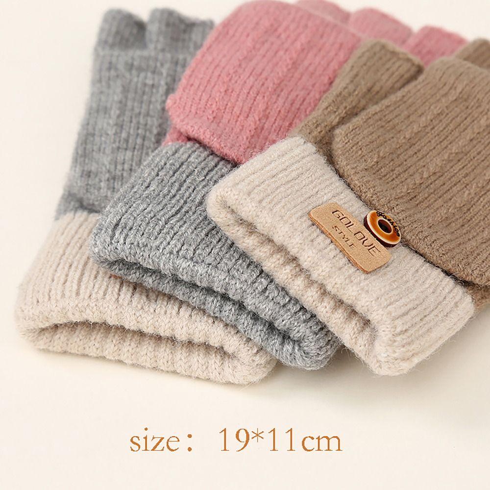 Screen Touchable Winter Gloves Knitted Wool Glove Bracers Casual Hand Warmer  for Woman Winter Warm