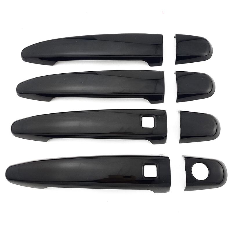 For Lexus GS300 2006-2011 RX300 2004-2009 GX470 Glossy Piano Black Exterior Door Handle Cover Trim Anti Scratch Decor Caps
