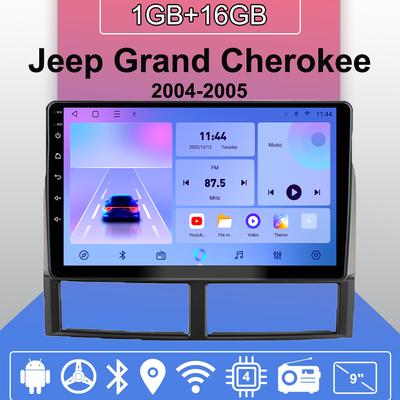 Autoradio Android Auto Carplay Pour Jeep Grand Cherokee 2004-2005 Lecteur Multimédia Unité Principale Stéréo Navigation GPS BT WIFI 1+16GB