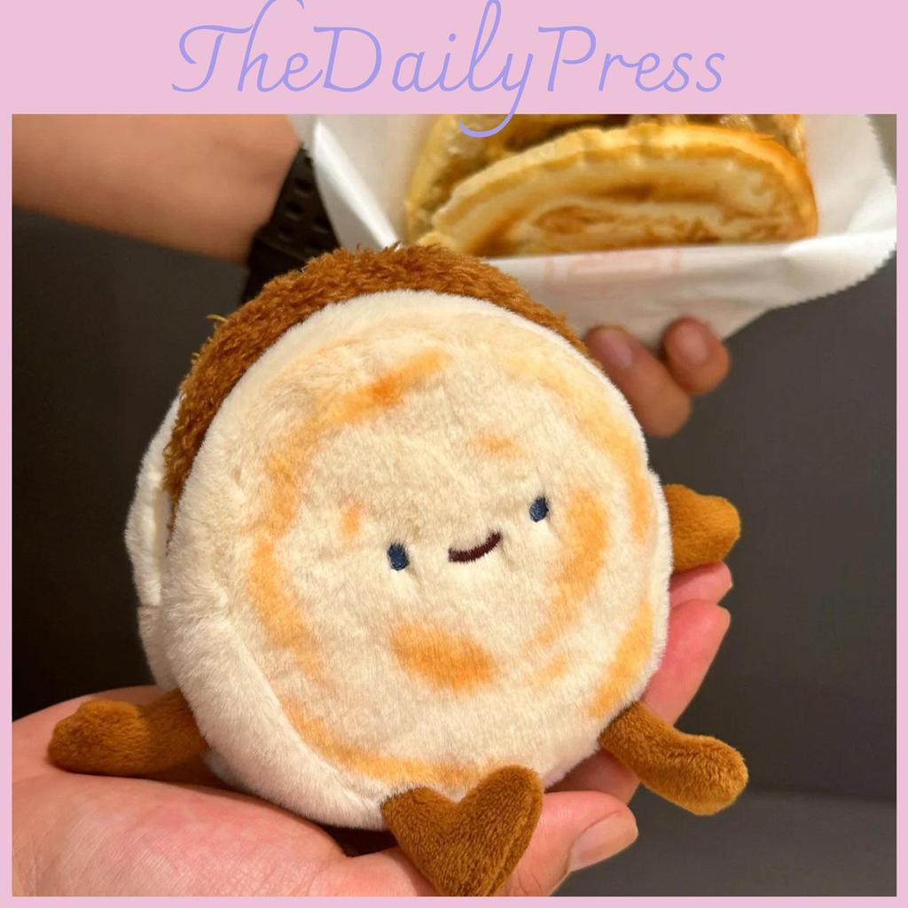 Chinese Plush Hamburger Toy Keychain Pendant Bag Decoration Kids Gifts 12cm