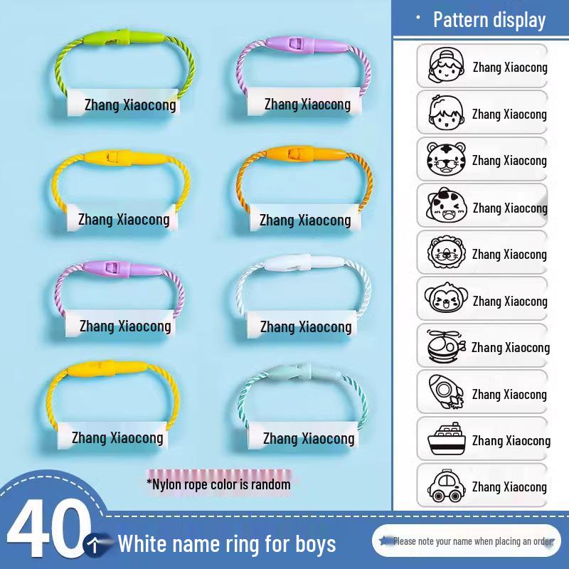 Zero-Formaldehyde Baby Name Stickers & Tags for Kindergarten Supplies