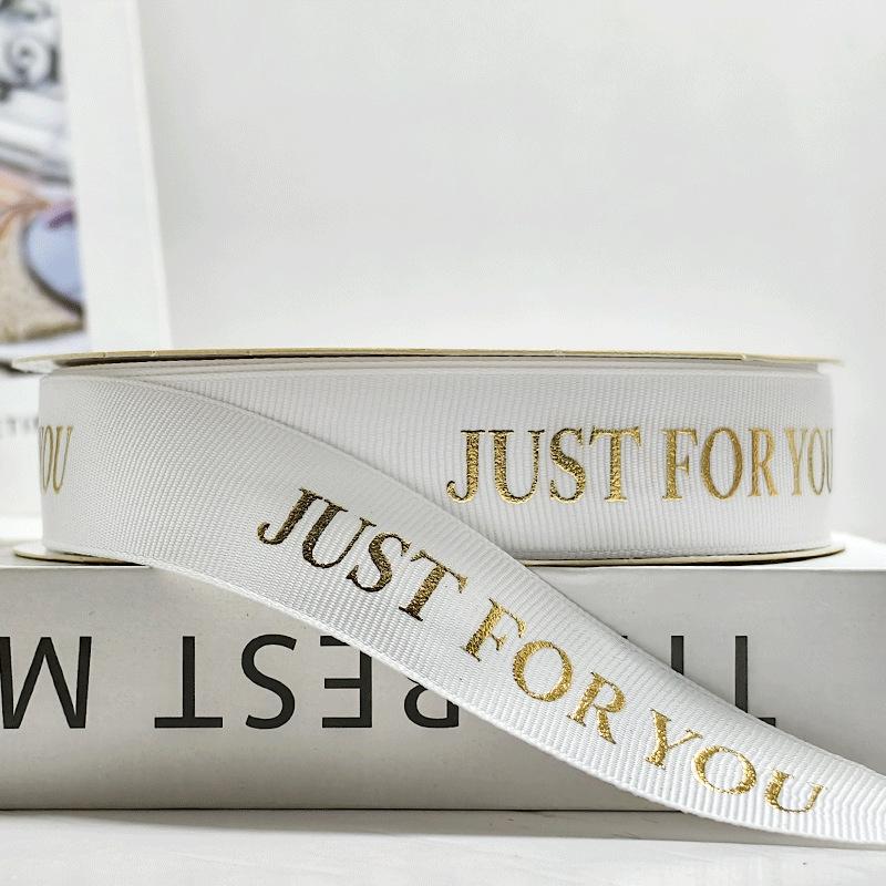 

2,5 см Рифленая лента с горячим тиснением для подарочной упаковки и декора Width: 2.5cm, Length: 25 yards