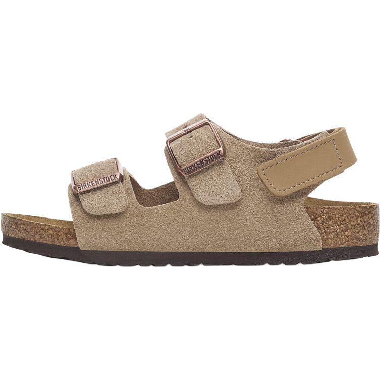 Сандалии Birkenstock, нескользящие, износостойкие, низкие, цвет тауп, детские, 1029471 25