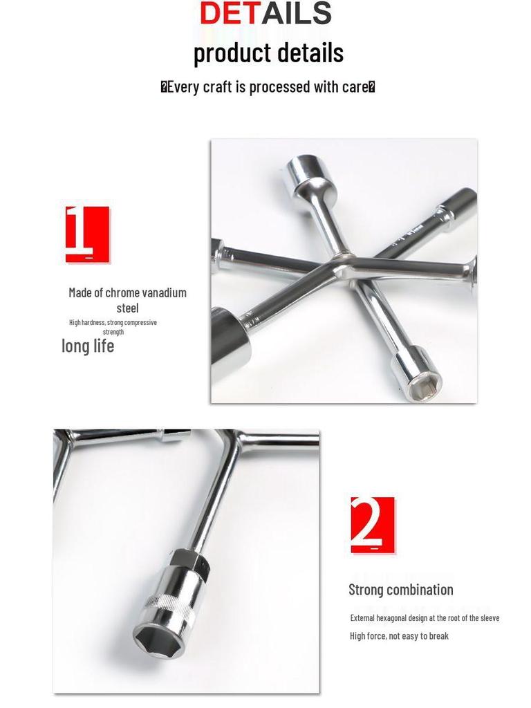 Multifunktionales Dreikant-Steckschlüssel-Set für Auto- und Motorradreparaturen