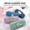 Hard Eyeglasses Case Compact Iron Frame Glasses Case Cartoon Star Eyeglasses Case Stylish Eyewear Storage Box For Home Storage