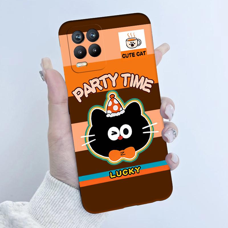 For Realme 8 Pro Case RMX3085 Soft TPU Silicone Cover Cute Cartoon Panda Phone Case For Oppo Realme8 4G 5G RMX3081 RMX3241 Funda