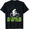 Electric Bicycle Bicycle Rider Electric Bicycle Tshirt Unisexs and Womens Tshirt Shortsleeved Roundneck Top