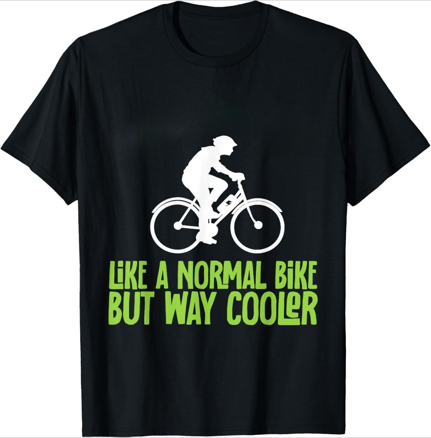 

Electric bicycle bicycle rider electric bicycle Tshirt mens and womens Tshirt shortsleeved roundneck top S