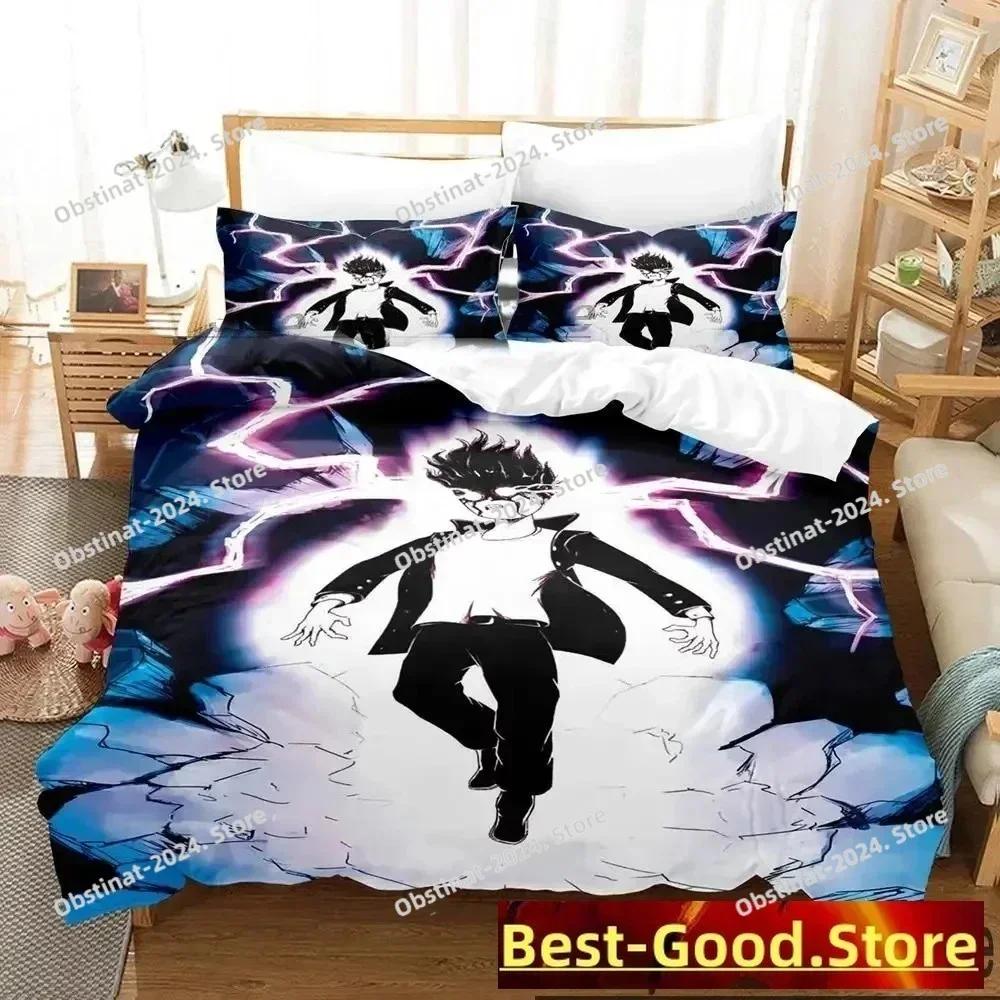 Anime Mob Psycho 100 Bedding Set Printed single Comforter Quilt Bed Cover Duvet Cover Pillow Case 3 Pieces Sets Kids Adult Size