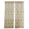 Tulle Sheer Curtain Butterfly Printed Transparent Window Voile Drape Valance Fabric Romantic Floral Window Screening 1 PC