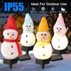 2/1PCS Solar Christmas Snowman Ground Plug-In Lights Outdoor Indoor Villa Lawn Garden Decorative Atmosphere Led Lights