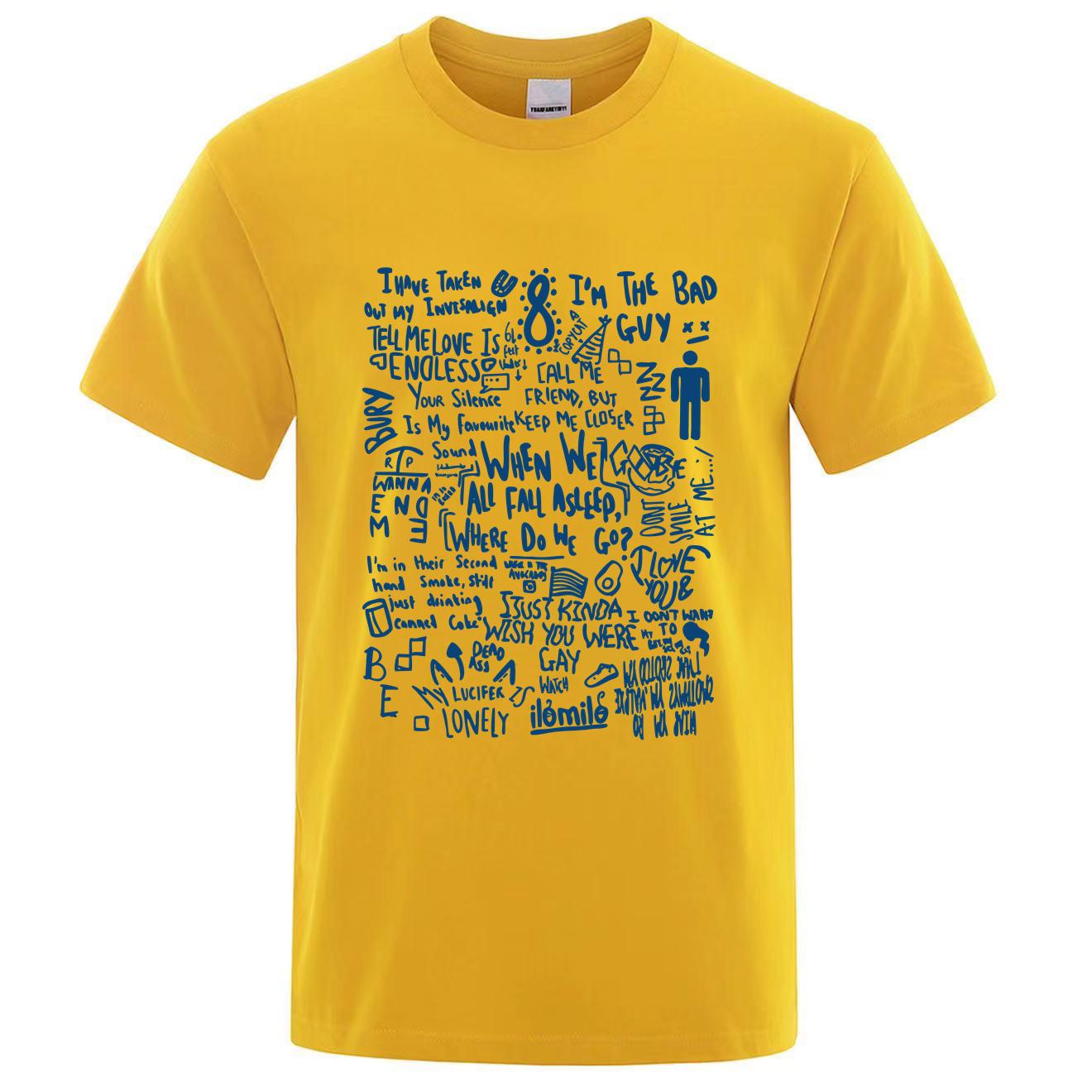 

Тур Hit Me Hard and Soft Поп-футболка Билли 100% Хлопок Футболка Уличная Мужская и Женская Парная Футболка Подарок для Фаната Люкс Топ 3XL