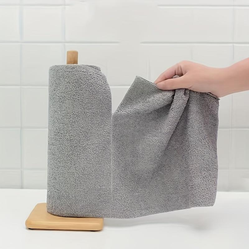 20pcs/Roll Microfiber Dish Cloths Multi Purpose Dishwashing Towels for Tableware Double Sided Cleaning Rags Kitchen Accessories