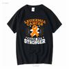 Leukemia Cancer Made Me Stronger T Shirt Vintage Washed Breathable Streetwear Comfortable Casual Top For Everyday Wear