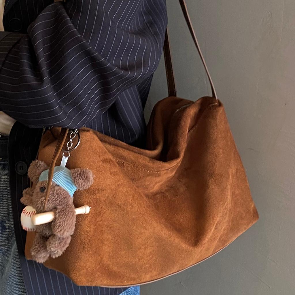 Korean Relaxation Retro Tote Bag Women's New Large-capacity Shoulder Bag Casual Fashion Commuter Bag