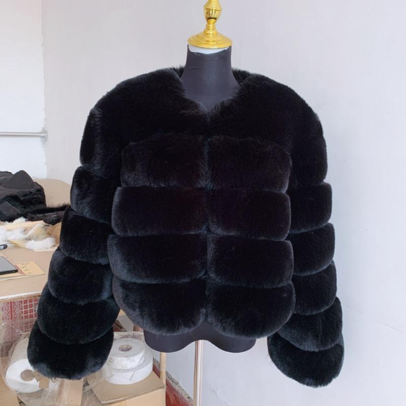 Fur Autumn and Winter New Warm Casual Splicing Women's Imitation Fox Fur Jacket Women's Clothing