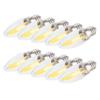 10Pcs E12 Long Filament Small LED Light Bulbs Dimmable Lamp 1.5W AC110V for Home Lighting