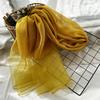 Silk Scarf for Women's New Summer Sun Protection High-end Shawl Silk Gold Thread Scarf