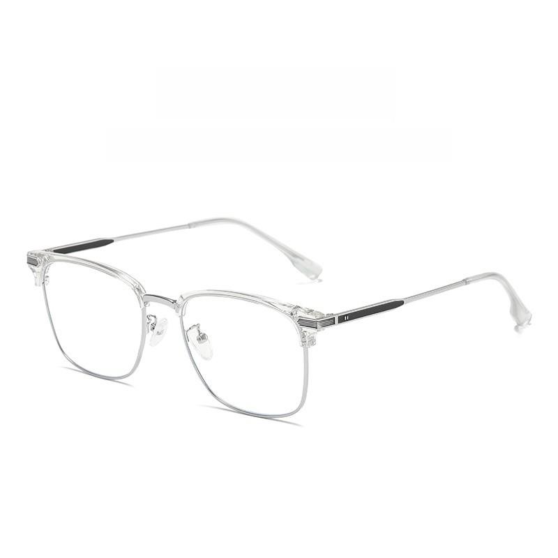 Business Retro Eyeglasses Frame For Men With Blue Light Blocking Lens And Full Rim Design