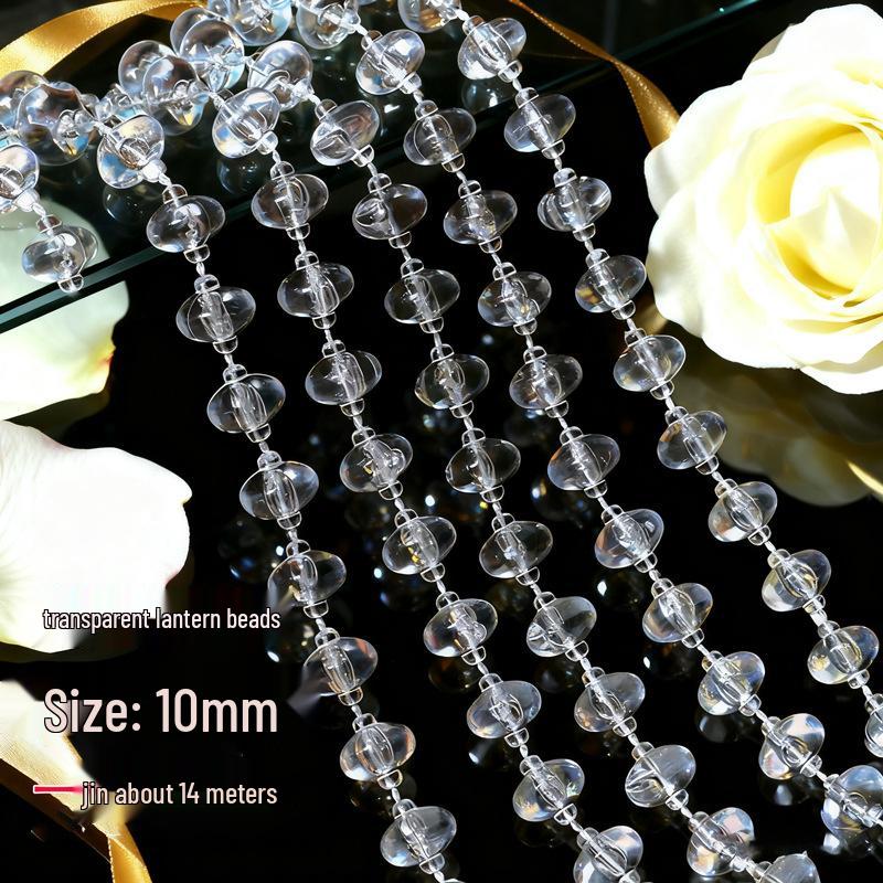 10mm UFO Acrylperlen für Hochzeitsgirlande, Gangläufer oder Kronleuchterdeko