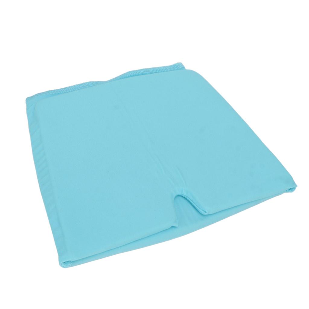 Cold Compress Head Wrap Relieve Migraine Double Layers Stretchable Cooling Headache Hat Blue