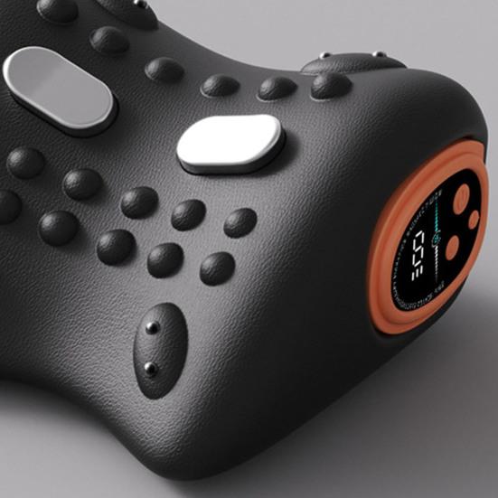 Cervical Massage Pillow Ergonomic Neck Massager with 3 Modes Wave Vibration Heat Therapy Adjustable Temperature Muscle Relaxation Pillow