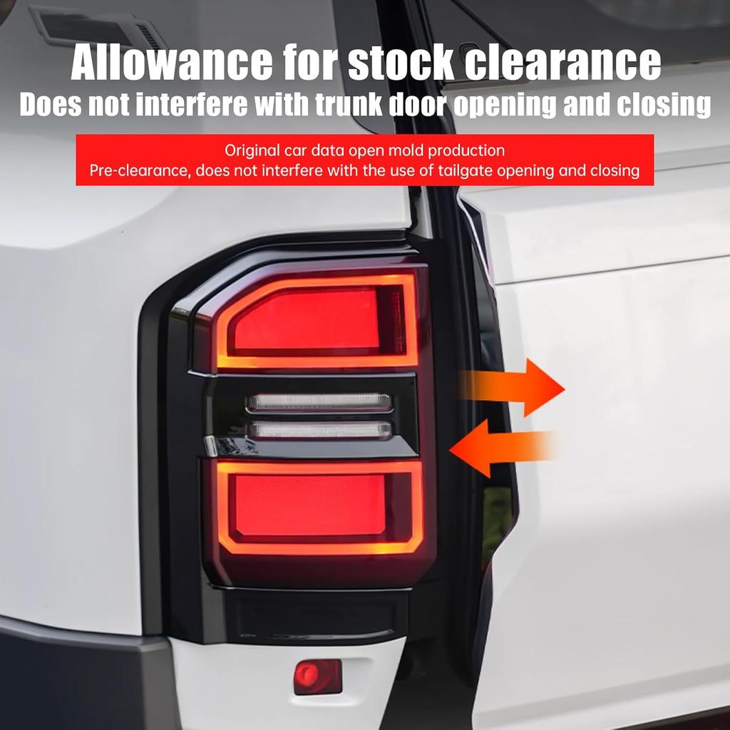 Tail Light Protection Frame Cover for 2024 2025 Toyota Land Cruiser 250&1958 Prado LC250 J250 Tail Light Decorative Strip Protective Cover Exterior