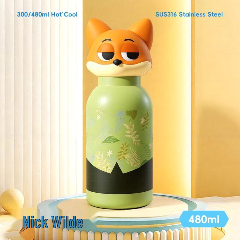 WZ Zootopia Insulated Straw Water Bottle