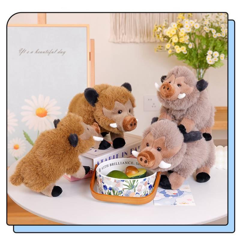 Adorable Cute Wild Boar Plush Toy Soft Pig Doll Perfect For Kids Birthday Gifts
