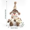 Christmas Snowman Pendant Doll, Christmas Knitted Elk Doll, Window Scene Layout Christmas Tree Decoration, Christmas Ornaments