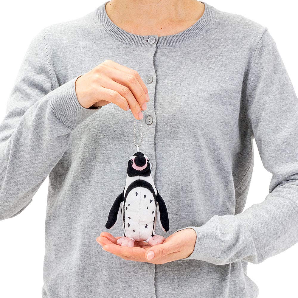 COLORATA Humboldt Penguin Plush Mascot (Realistic Bird with Chain) Cute Bird Penguin Keychain Doll Gift (Twice Tested) Christmas Present
