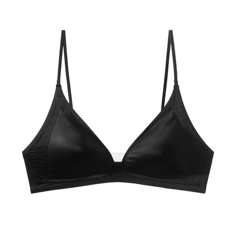 1ks Tenká ramínka Elegantní dámská podprsenka Prodyšná Pohodlná Bezešvá Jednobarevné spodní prádlo Nylon