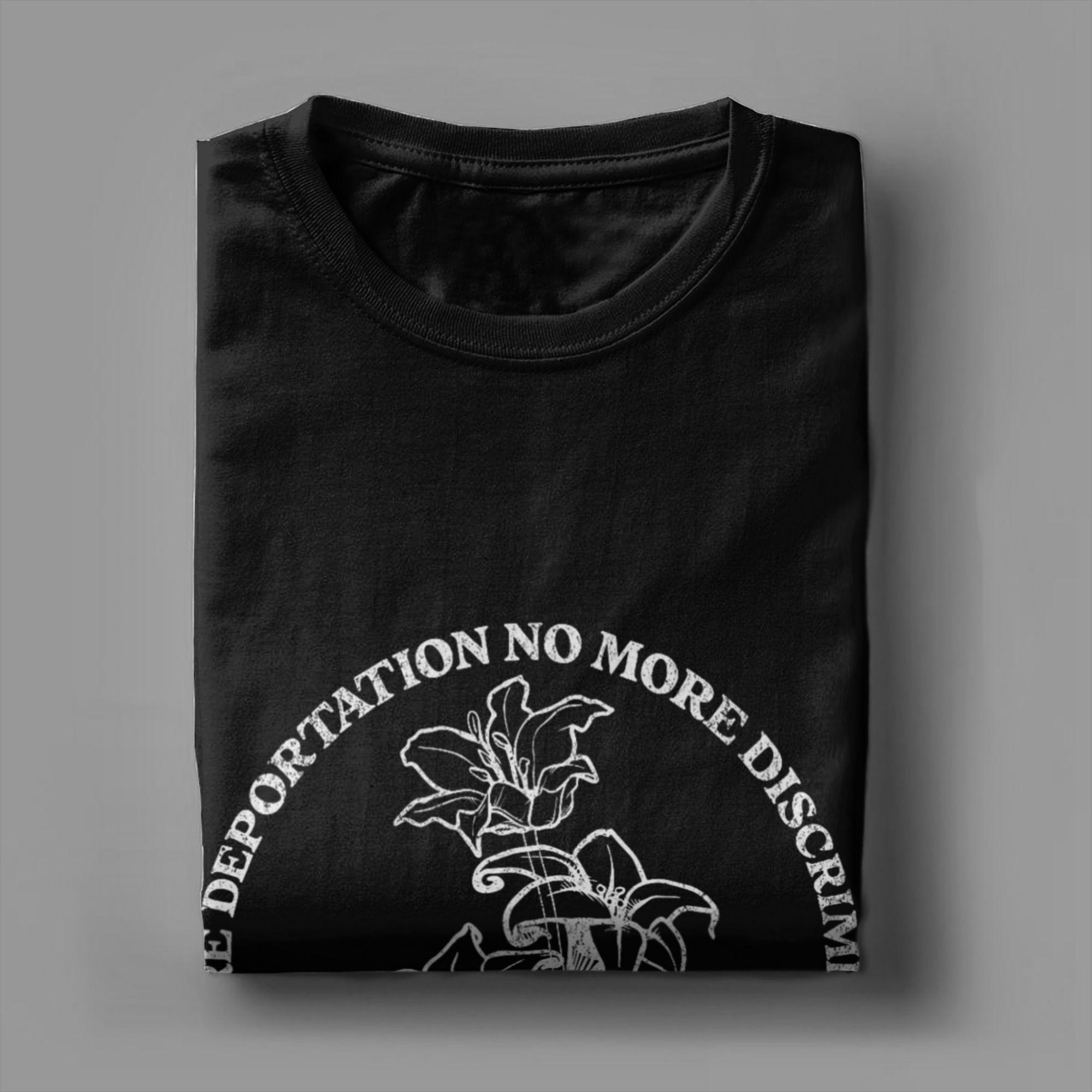 Men T-Shirt Abolish ICE  Vintage Cotton Tee Shirt Short Sleeve  T Shirt Round Neck Clothes 4XL 5XL 6XL - Men s Summer Cotton ... S разноцветный