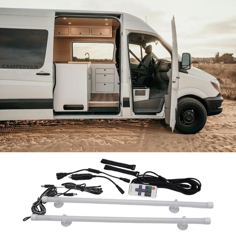 Campers Interior Lighting Kit Remote Controlled 12V Low Voltage Magnetic Suction Car Mood Light With Customizable Color