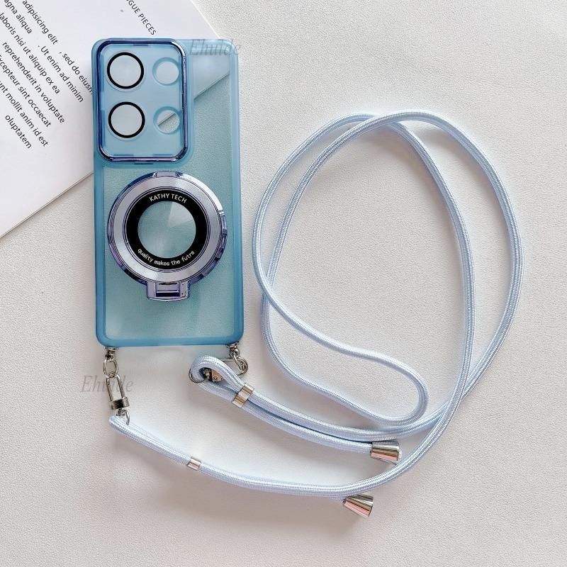 

Crossbody Strap Lanyard Case For Xiaomi Redmi Note 14 13 Pro Plus 15 13C 12C 14C A5 POCO X6 M6 Magnetic Wireless Charging Cover Redmi Note 13 Pro 5G&Case & Strap