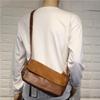 Threebox Retro Japanese Men's Soft Leather Shoulder Messenger Bag
