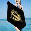 Asciugamano da Spiaggia con Stemma Deportivo Alaves, Asciugatura Rapida, Facile da Curare, Utilizzabile Sia per il Fitness che per le Vacanze al Mare, Essenziale Sportivo per Fan