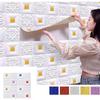 10Pcs 35Cmx35Cm Self-Adhesive Simulation Brick Home Decoration Background Wall Sticker 3D Wallpaper Tv Background Decoration Quality