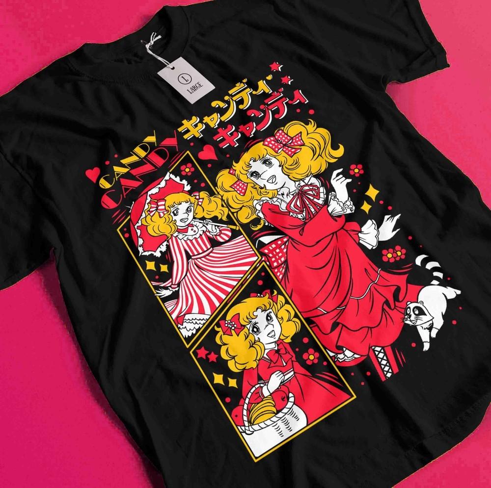 

Candy Candy T-Shirt Shojo Riyoko Kawaii Shirt Ikedarose Of Versailles Unisex Tee BB225 4XL