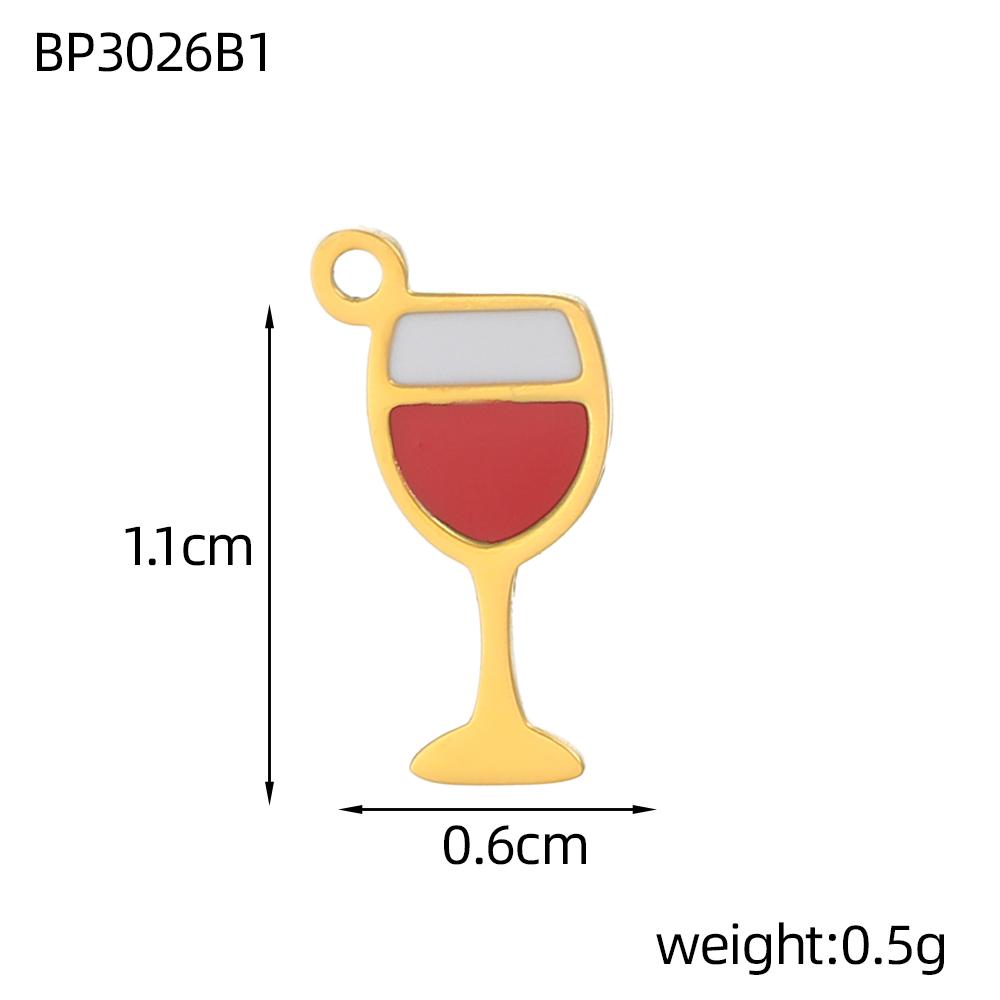 CARLIDANA 2PCS Manna High Quality Stainless Steel Emenal Flower Drinks Gold Color Non Tarnish Beach Ocean Charms for DIY Jewelry
