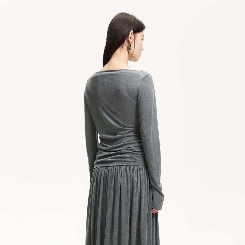 VEROMODA Women's Pleated Waist Pullover Knit Top