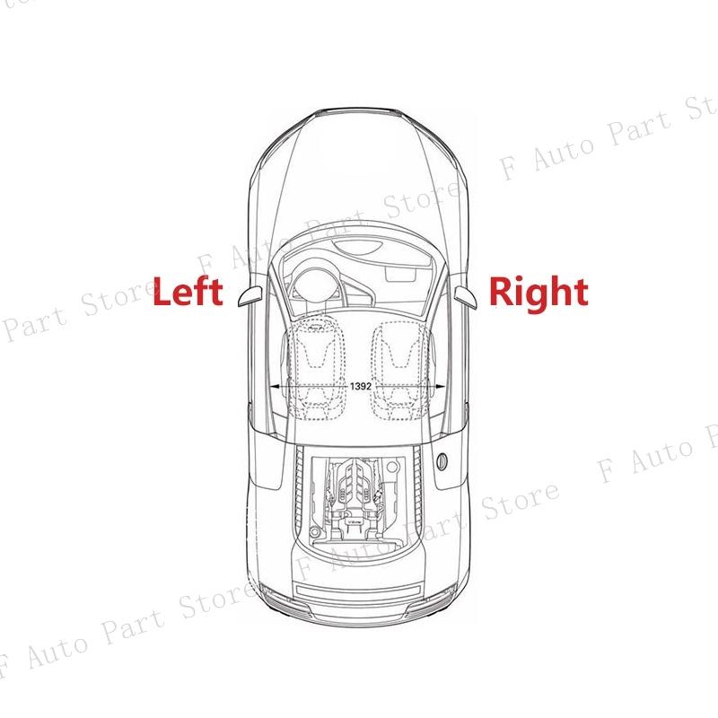 Para Toyota Camry V70 8ª 2018- Ala de Coche Puerta Lateral Exterior Carcasa Embellecedora de Marco de Espejo Retrovisor