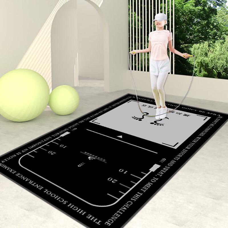 TLXT Silent Shock-Absorbing Jump Rope and Fitness Mat