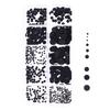 500PCS 1.8mm - 8mm Different Sizes Conductive Silicone Pads Keypad Repair Kit For IR Remote Control Conductive Rubber Buttons