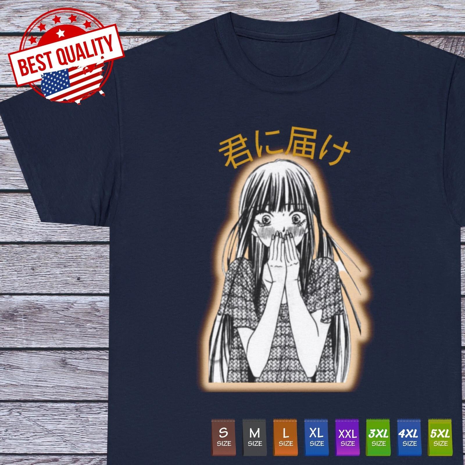 Waifu Girl Sawako T Shirt Kimi Ni Todoke Anime Tee Manga Clothing Cosplay Kawaii M