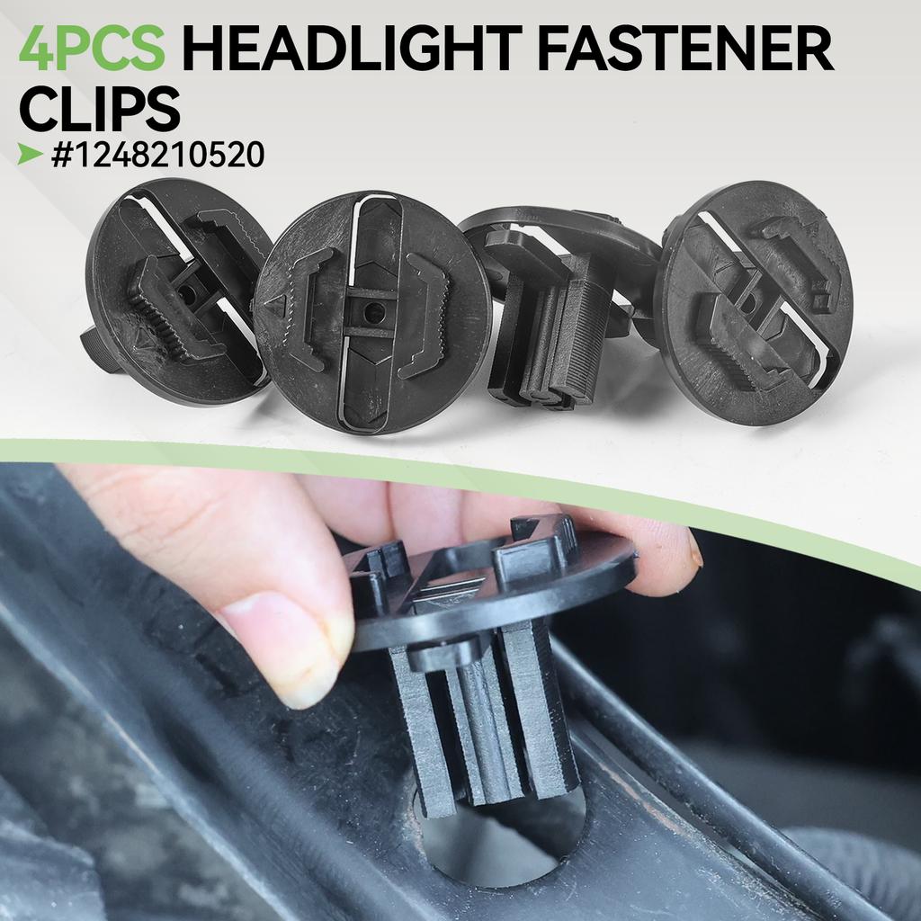 4 Stück Scheinwerfer-Clips für Mercedes-Benz A124 W124 C124 S124 E-Klasse 1248210520