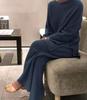 Autumn and Winter Hot Selling Long-sleeved Solid Color Knitted Casual Two-piece Knitted Sweater