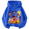 Dragon Ball Chibi Characters Kids Hoodie 100-160 Size 3-12 Years Boys Casual Sporty Children's Sweatshirt