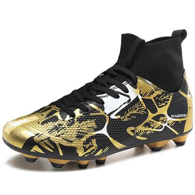 32-46 Men's/Kid's Large Smalid Outdoor Football Shoes Long Nail Anti-Slip-resistant Artificial Cover Five Person Football Sneakers